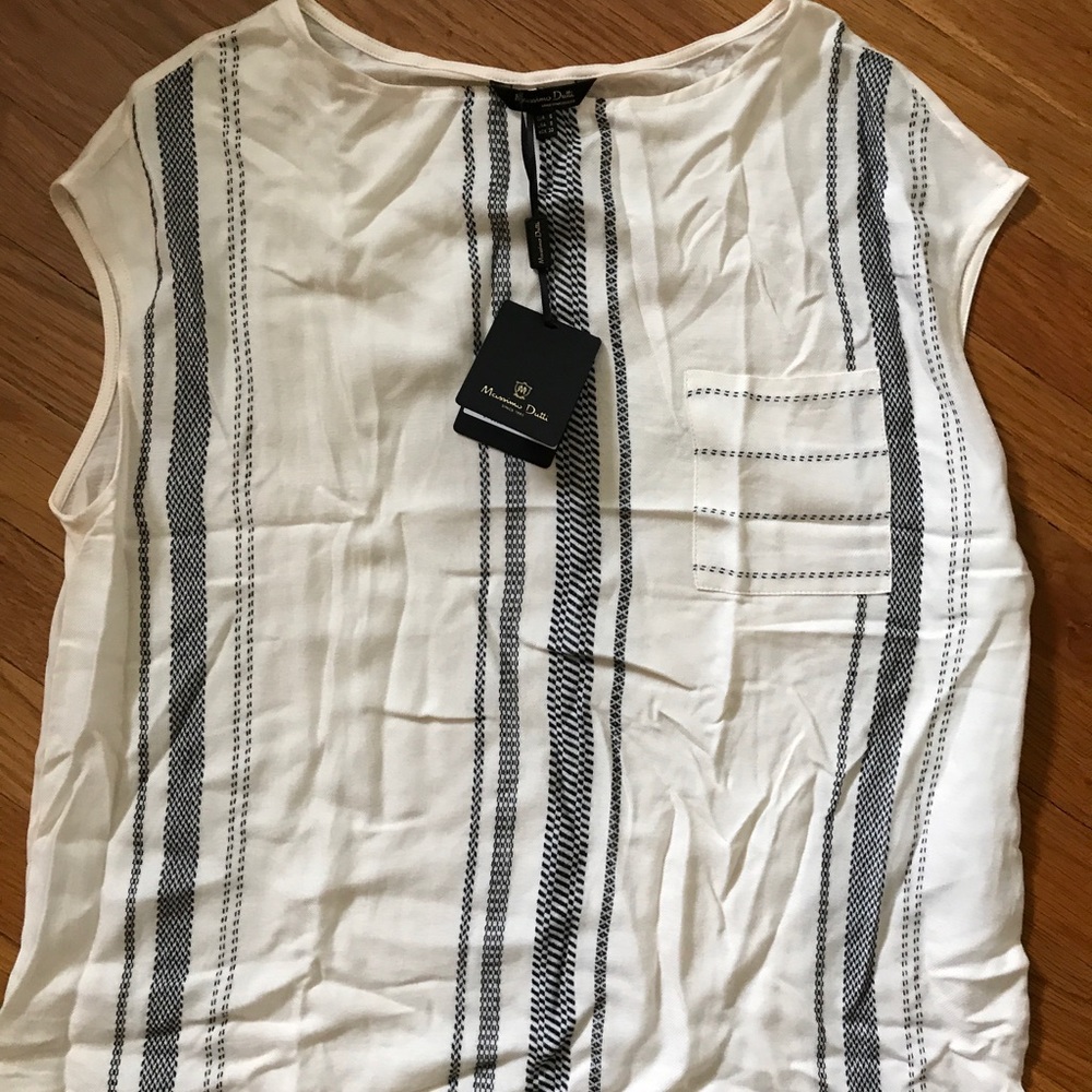 NEW ! Massimo Dutti Striped Top